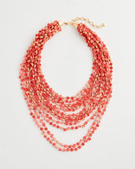 Coral Multi-Strand Necklace Coral - Chico's