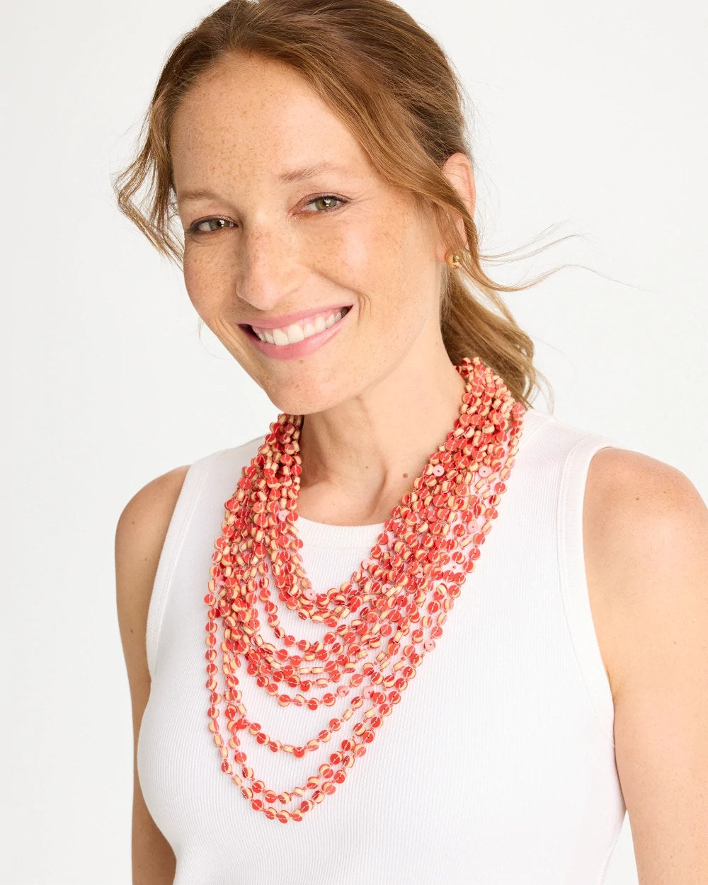 Coral Multi-Strand Necklace Coral - Chico's