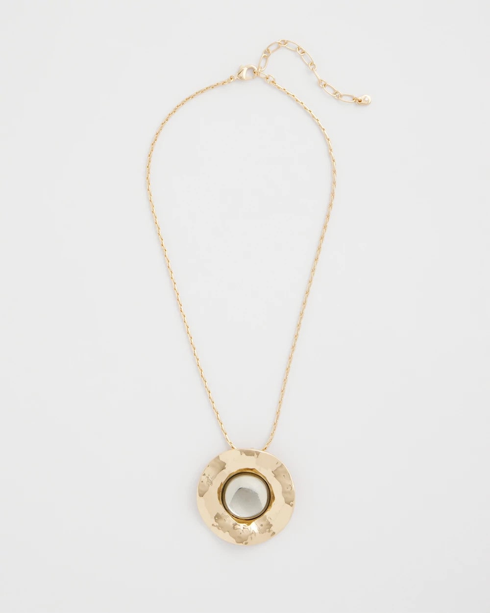Green Gold Short Pendant Necklace Green - Chico's