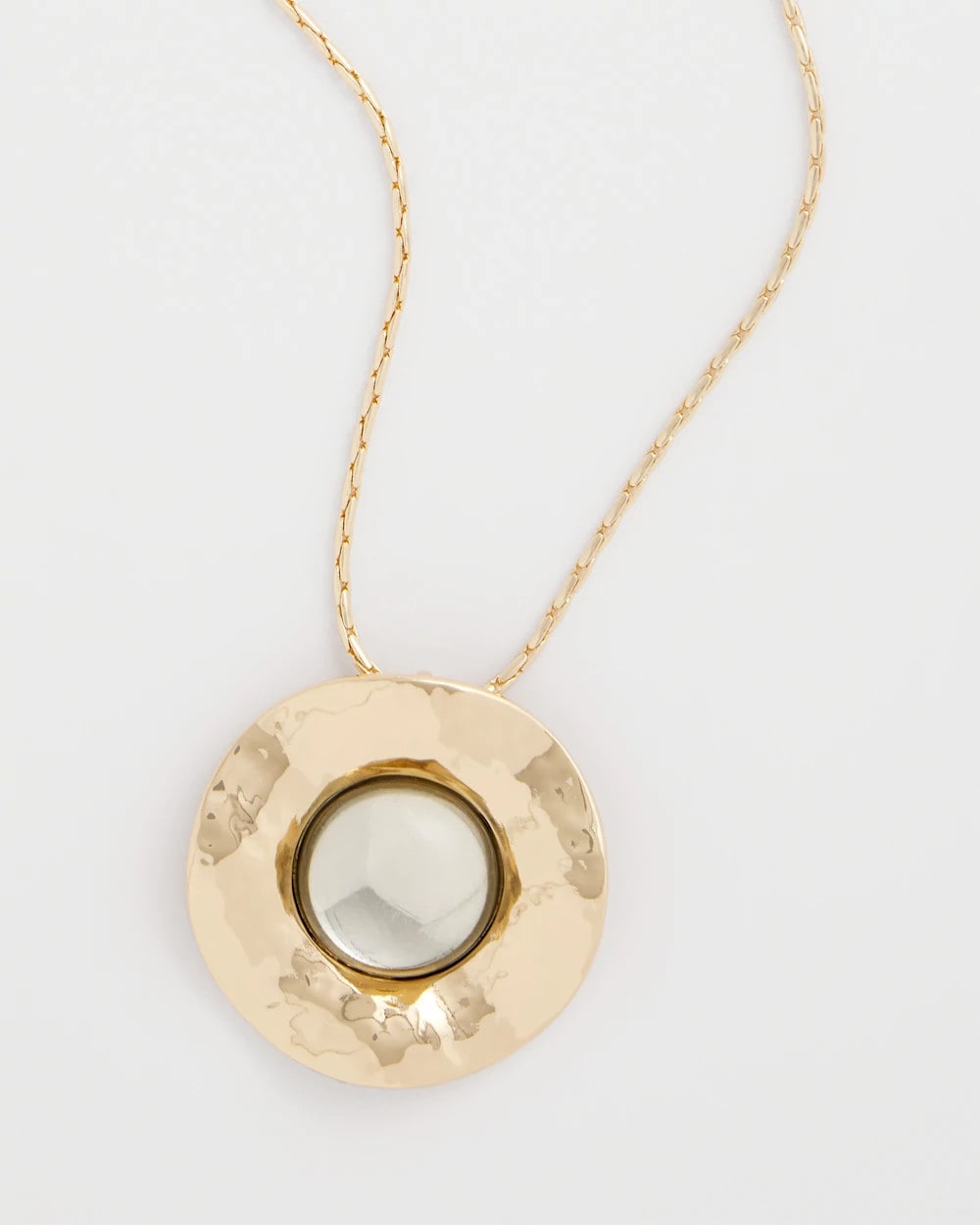 Green Gold Short Pendant Necklace Green - Chico's