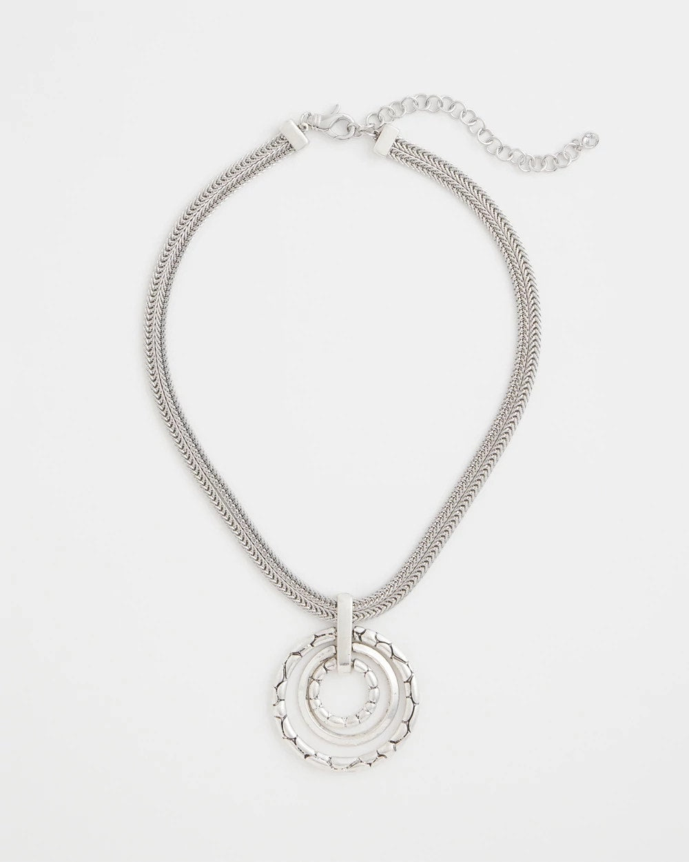 Silver Short Pendant Necklace Silver - Chico's