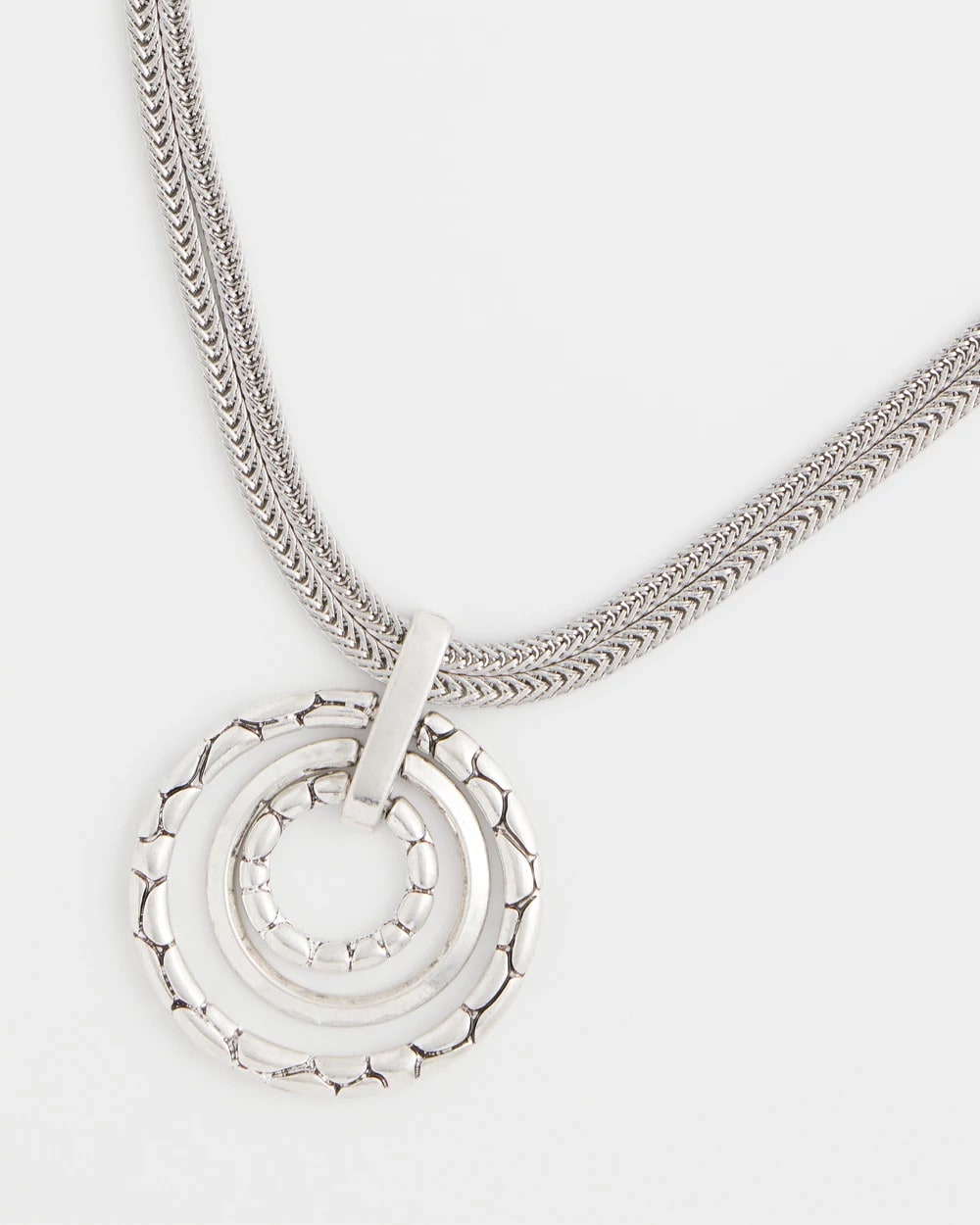 Silver Short Pendant Necklace Silver - Chico's