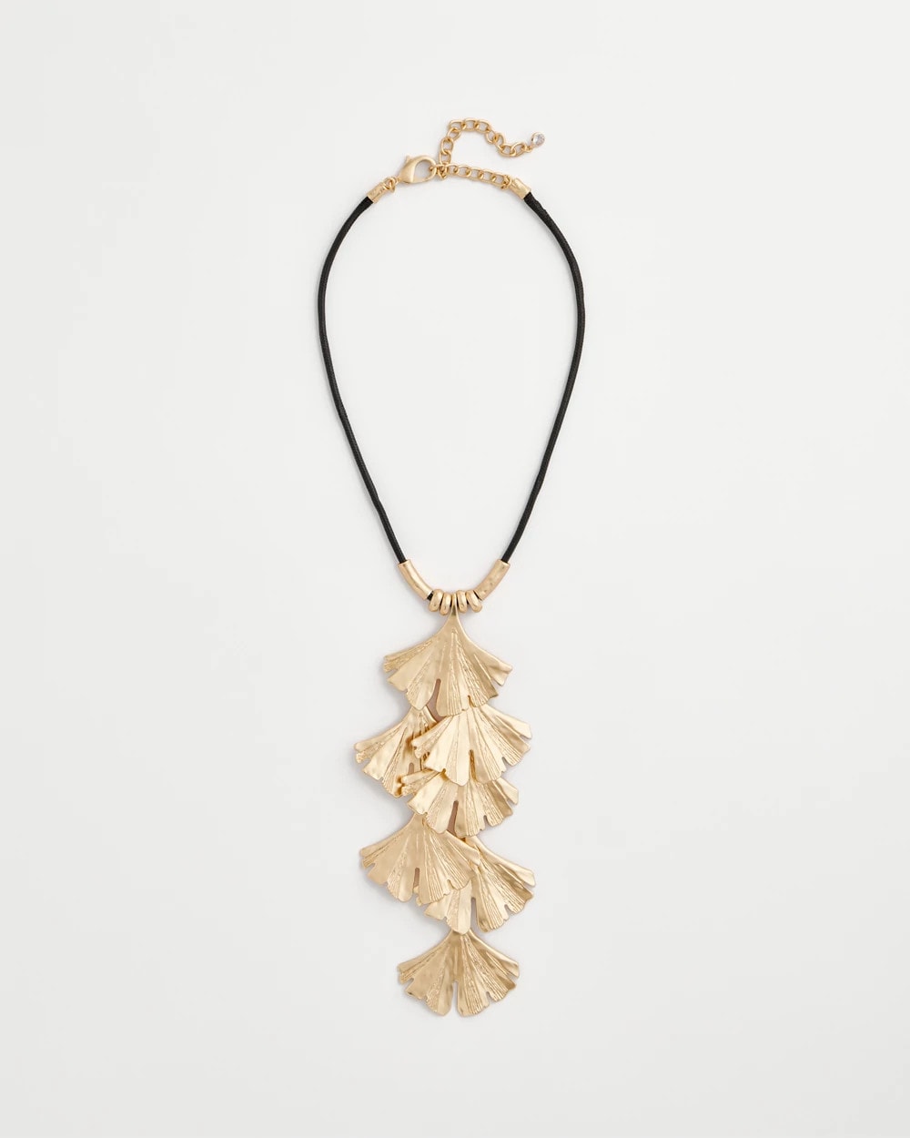 Chico's Originals Gold Ginkgo Pendant Necklace Gold - Chico's