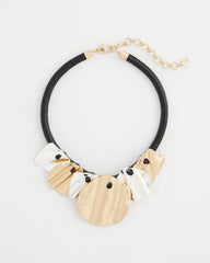 Crinkle Mixed Metal Bib Necklace Mixed Metals - Chico's