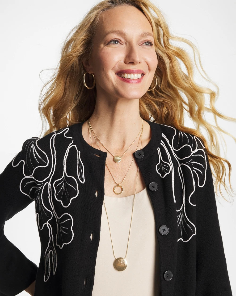Gold Triple Pendant Necklace Gold - Chico's