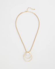 Pearl and Gold Pendant Pearl - Chico's