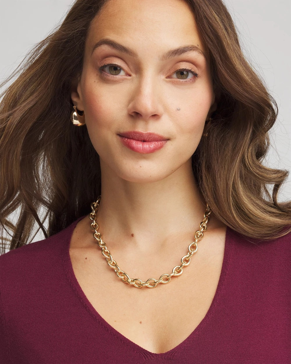 Convertible Three-Strand Pendant Necklace Gold - Chico's