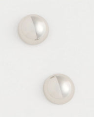 Mini Silvertone Sphere Stud Earrings Silver - Chico's