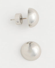 Mini Silvertone Sphere Stud Earrings Silver - Chico's
