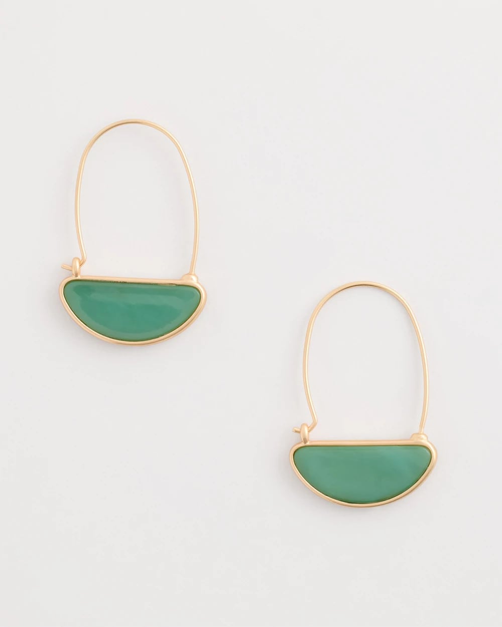 Resin Threader Drop Earrings Green - Chico's