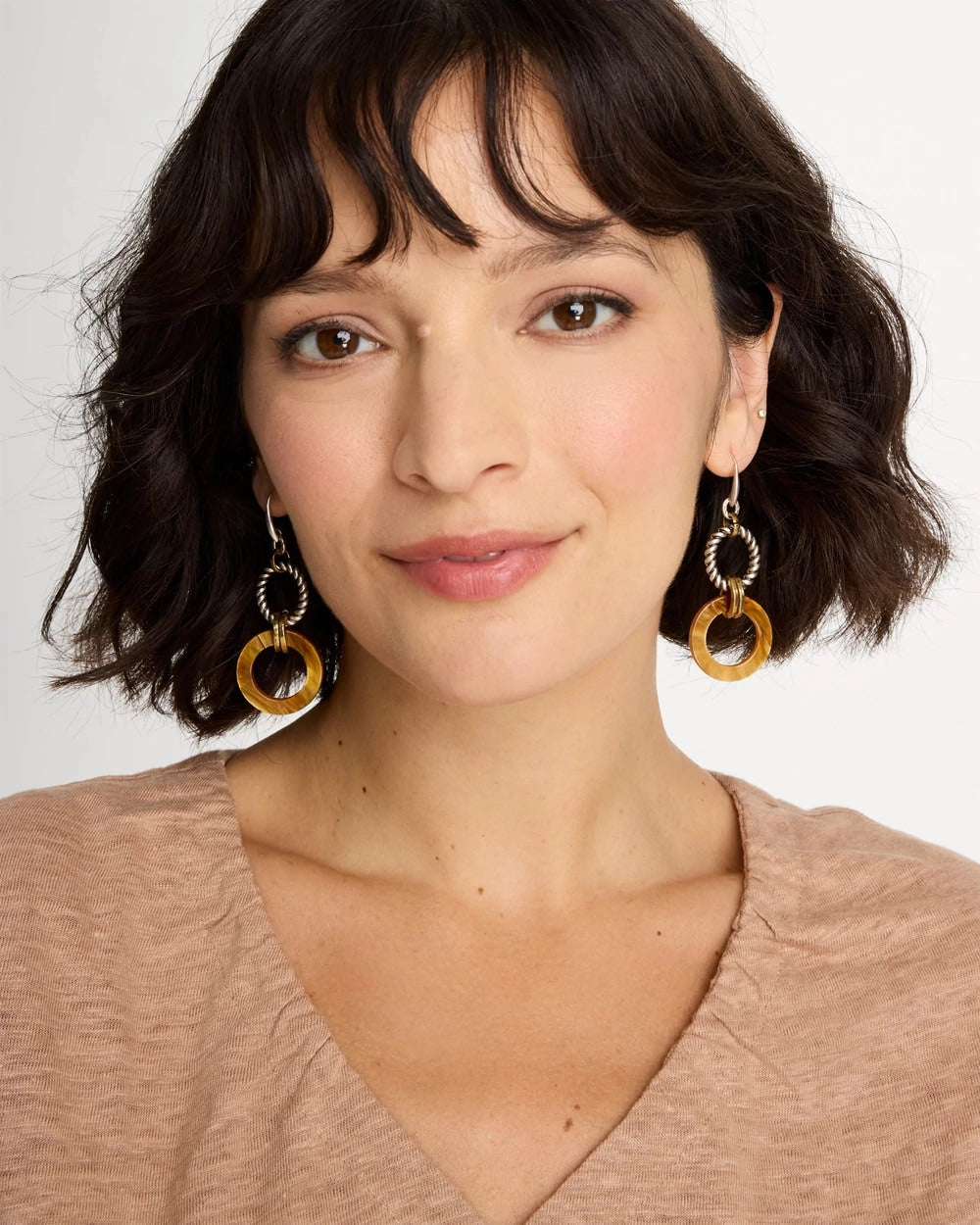 Linked Resin Drop Earrings Neutral - Chico's