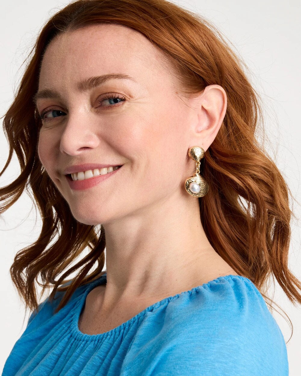 Golden Shell Drop Earrings Gold - Chico's