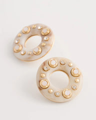 Embellished Neutral Stud Earrings Neutral - Chico's
