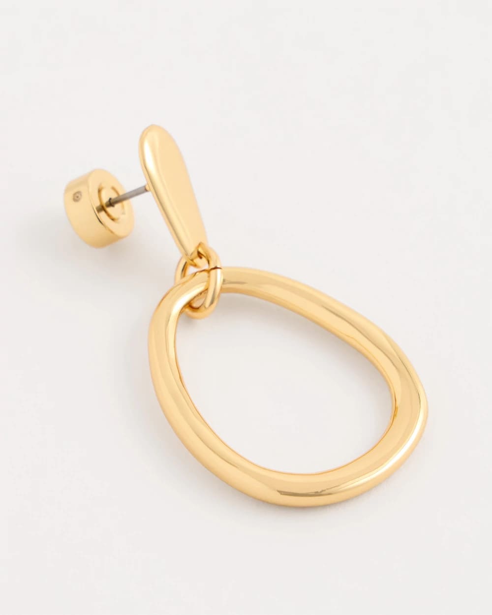 Goldtone Open Circle Drop Earrings Gold - Chico's
