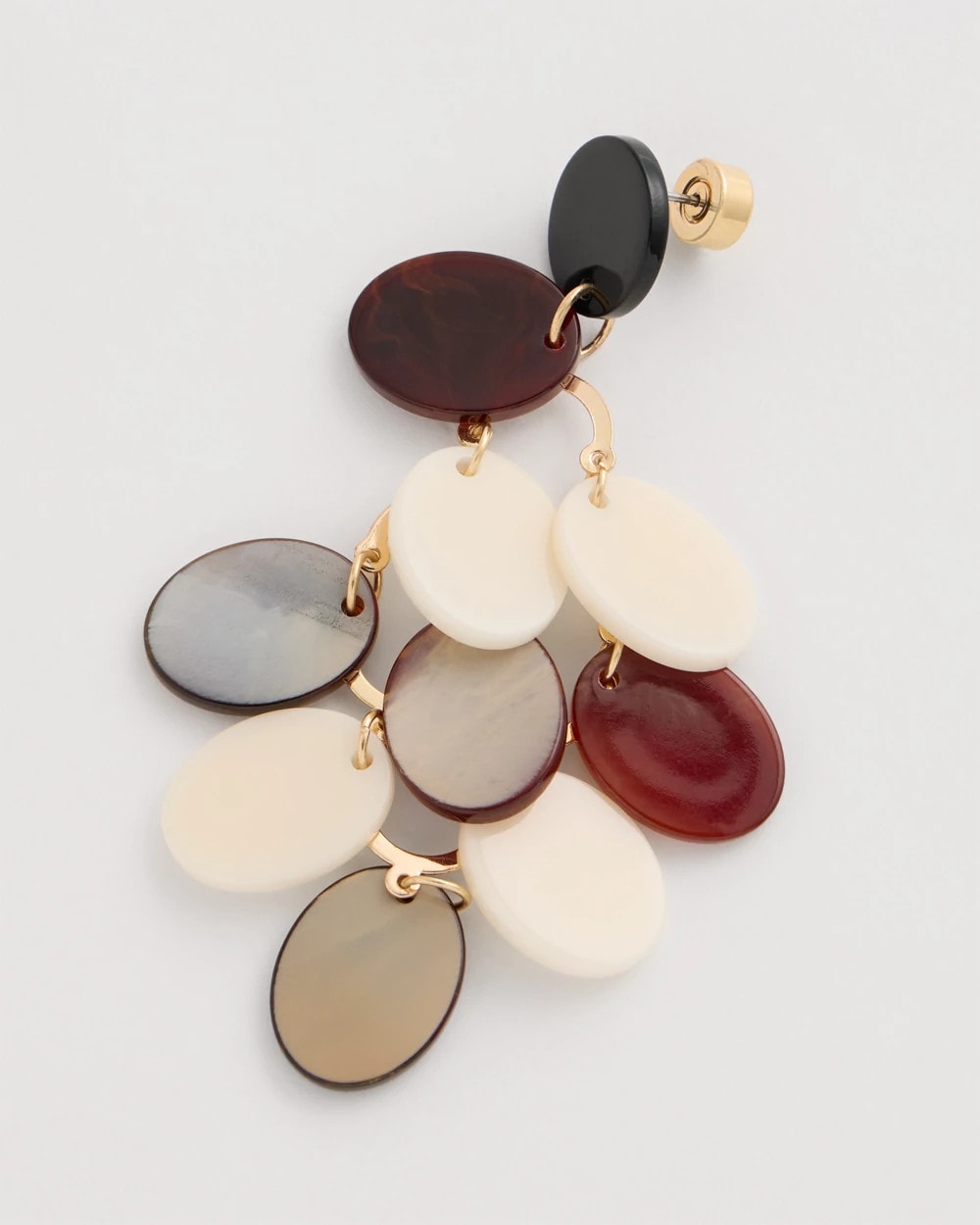 Neutral Resin Chandelier Earrings Neutral - Chico's