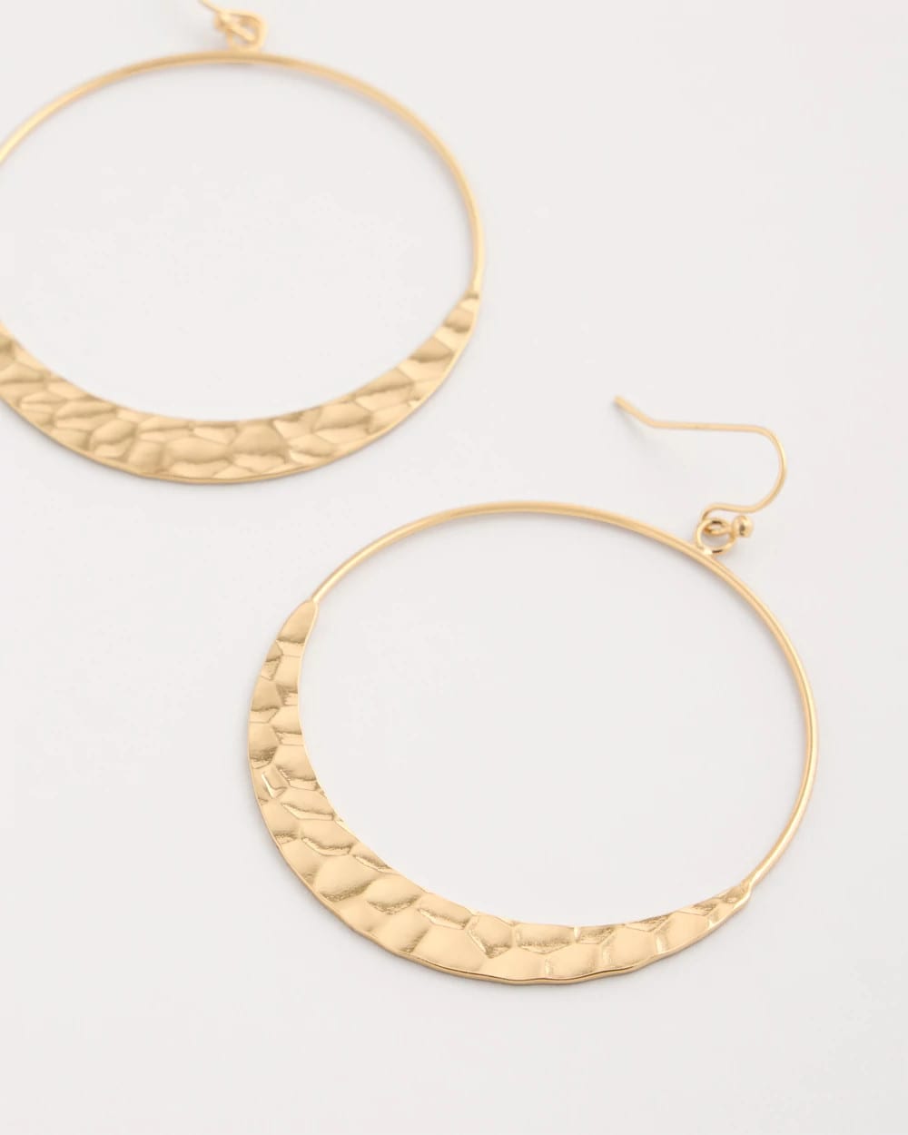 Hammered Hoop Earrings Gold - Chico's