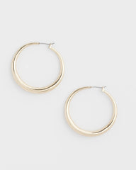 Cassie Gold-Tone Hoop Earrings Gold - Chico's