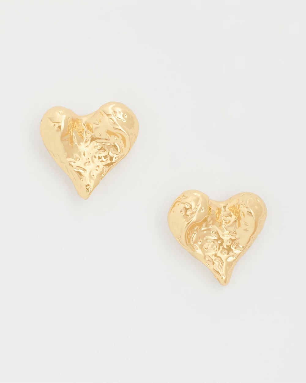 Golden Heart Stud Earrings Gold - Chico's