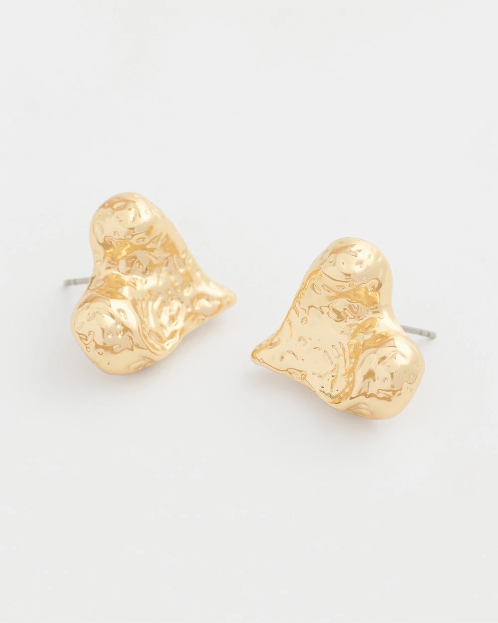 Golden Heart Stud Earrings Gold - Chico's