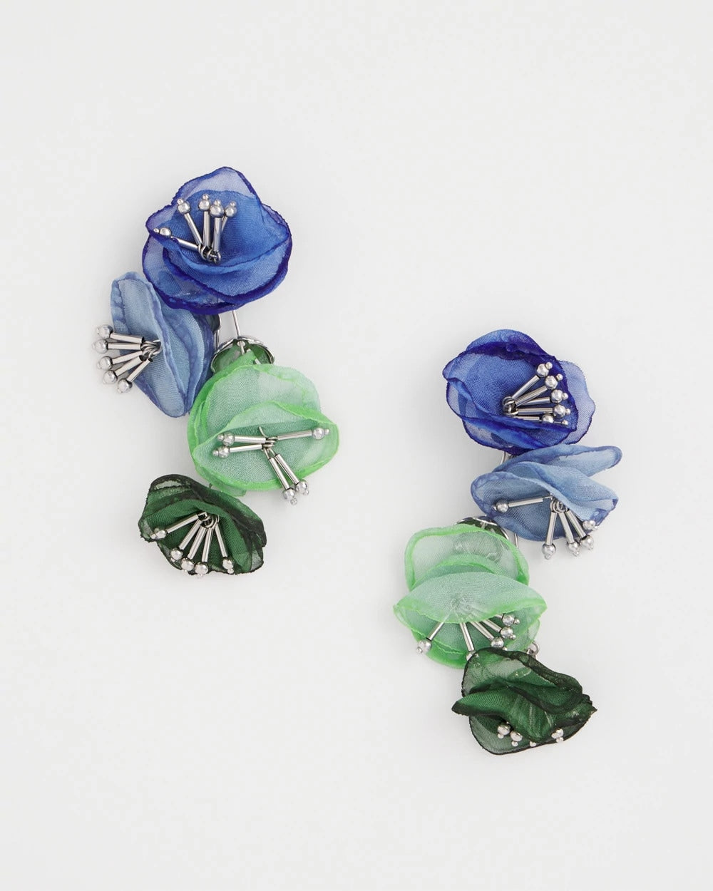 Multi Floral Linear Earrings Multi - Chico's