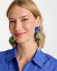 Multi Floral Linear Earrings Multi - Chico's