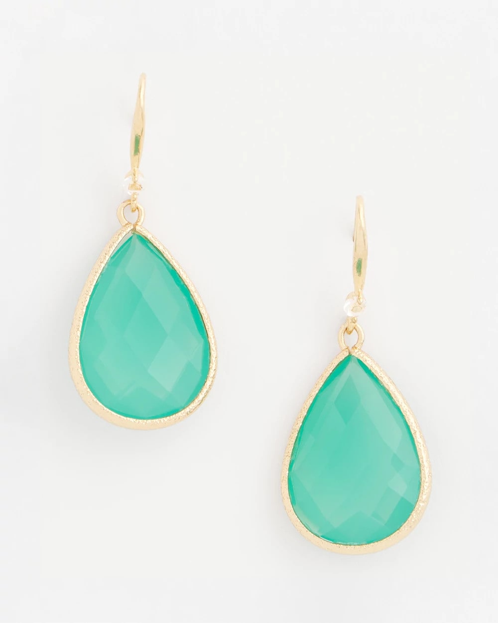 Green Teardrop Fishwire Earrings Green - Chico's