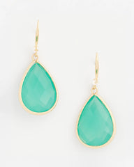 Green Teardrop Fishwire Earrings Green - Chico's