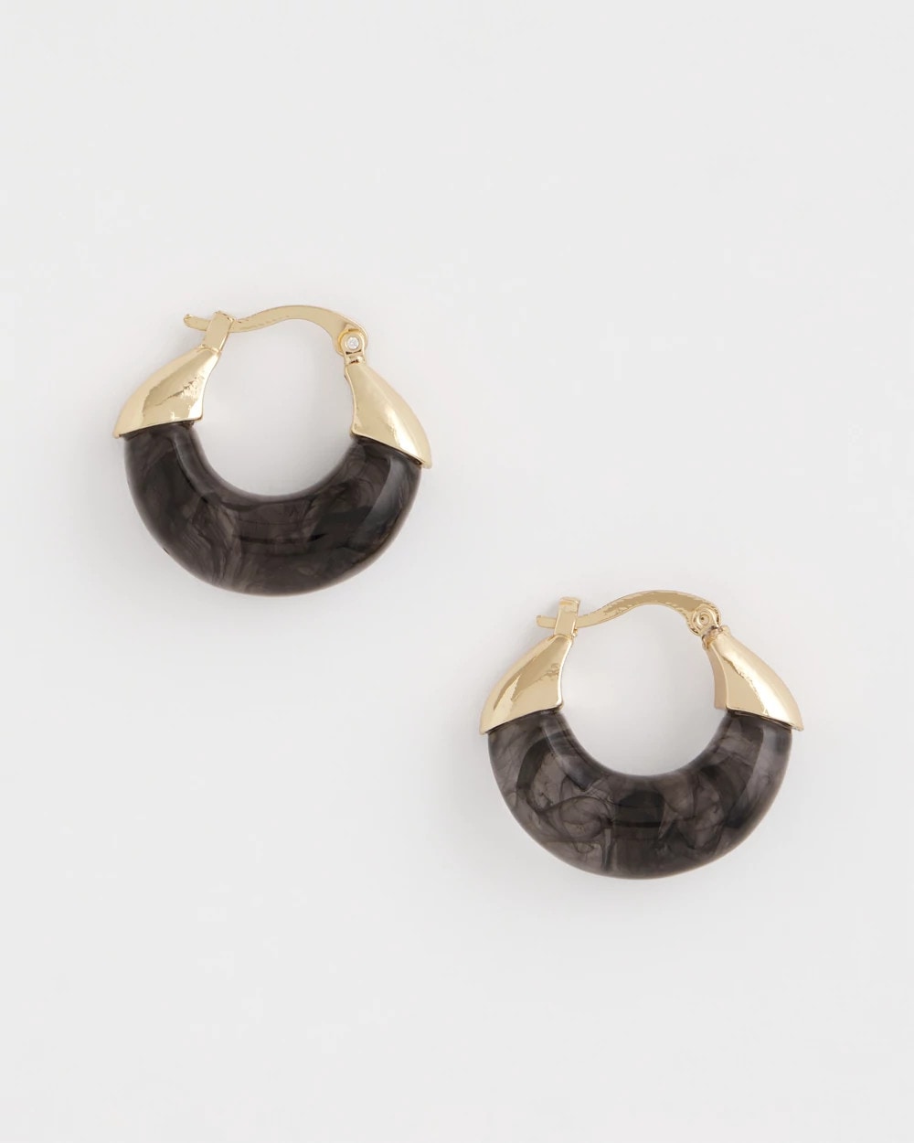 Marble Gold Hoop Earrings Gold - Chico's
