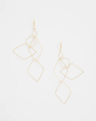 Diamond Shaped Linear Earrings Gold - Chico's