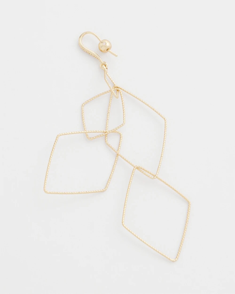 Diamond Shaped Linear Earrings Gold - Chico's