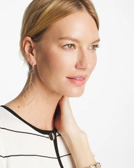 Diamond Shaped Linear Earrings Gold - Chico's