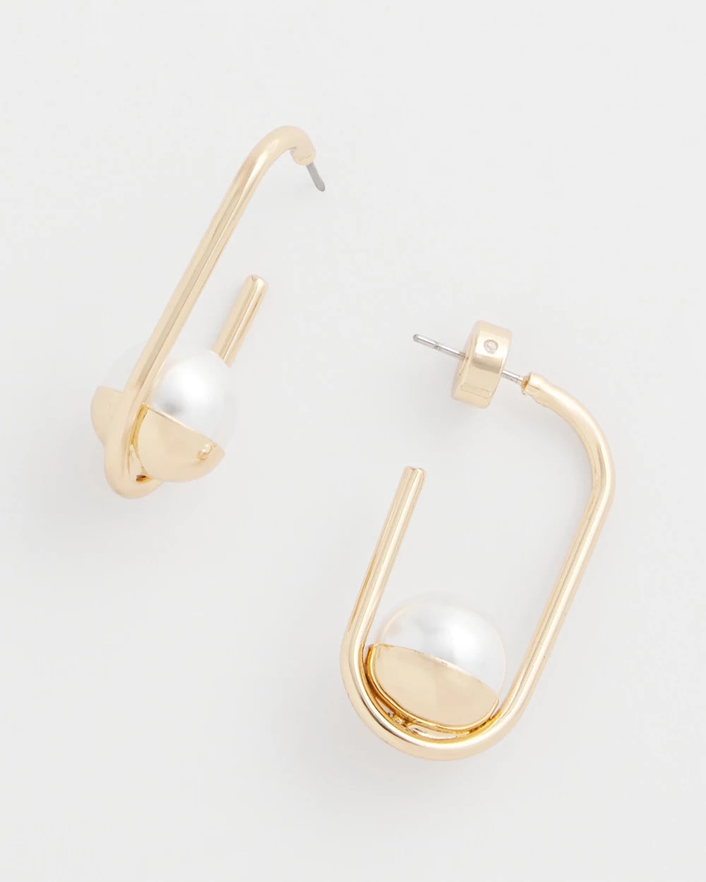 Pearl Gold Hoop Earrings Pearl - Chico's