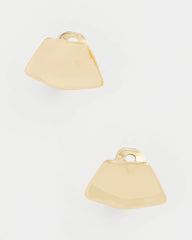Gold Fan Clip On Earrings Gold - Chico's