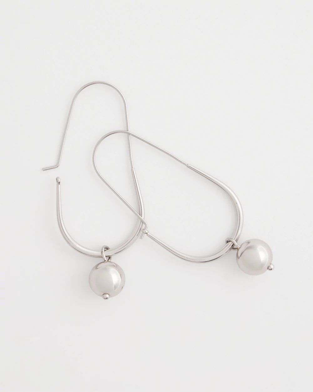 Silver Bead Threader Earrings Silver - Chico's