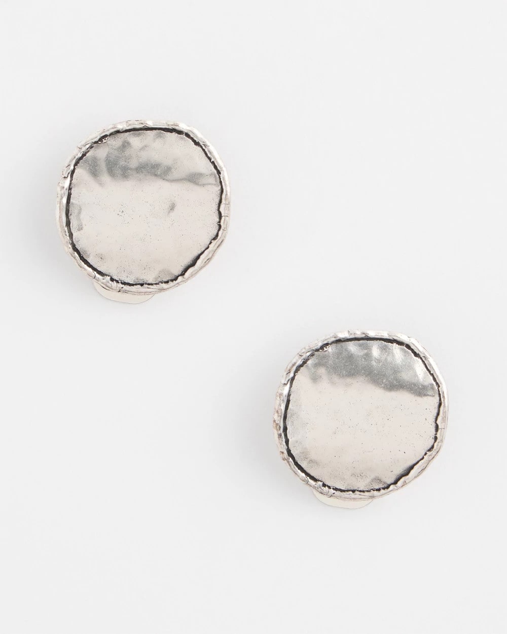No Droop™ Silver Tone Clip-On Earrings Silver - Chico's