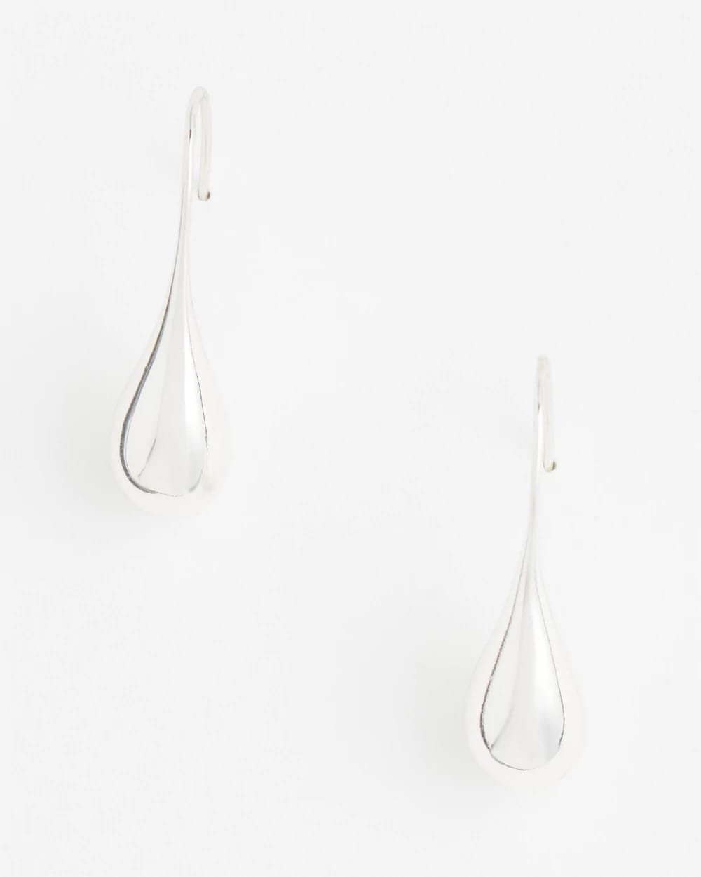 No Droop™ Silver Tone Teardrop Threader Earrings Silver - Chico's