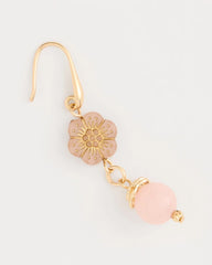 Flower Beaded Drop Earrings Orchid - Chico's