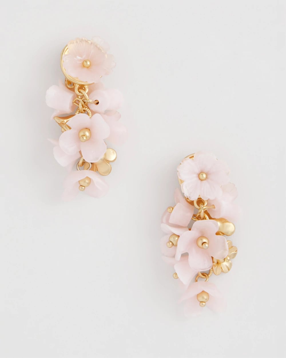 Pink Flower Cluster Drop Earrings Pink - Chico's