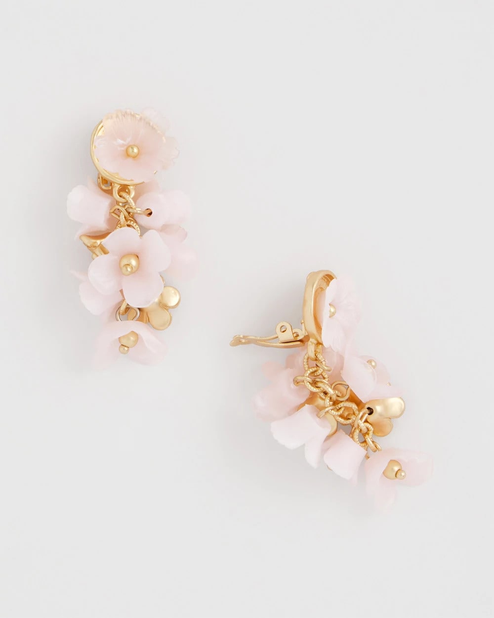 Pink Flower Cluster Drop Earrings Pink - Chico's
