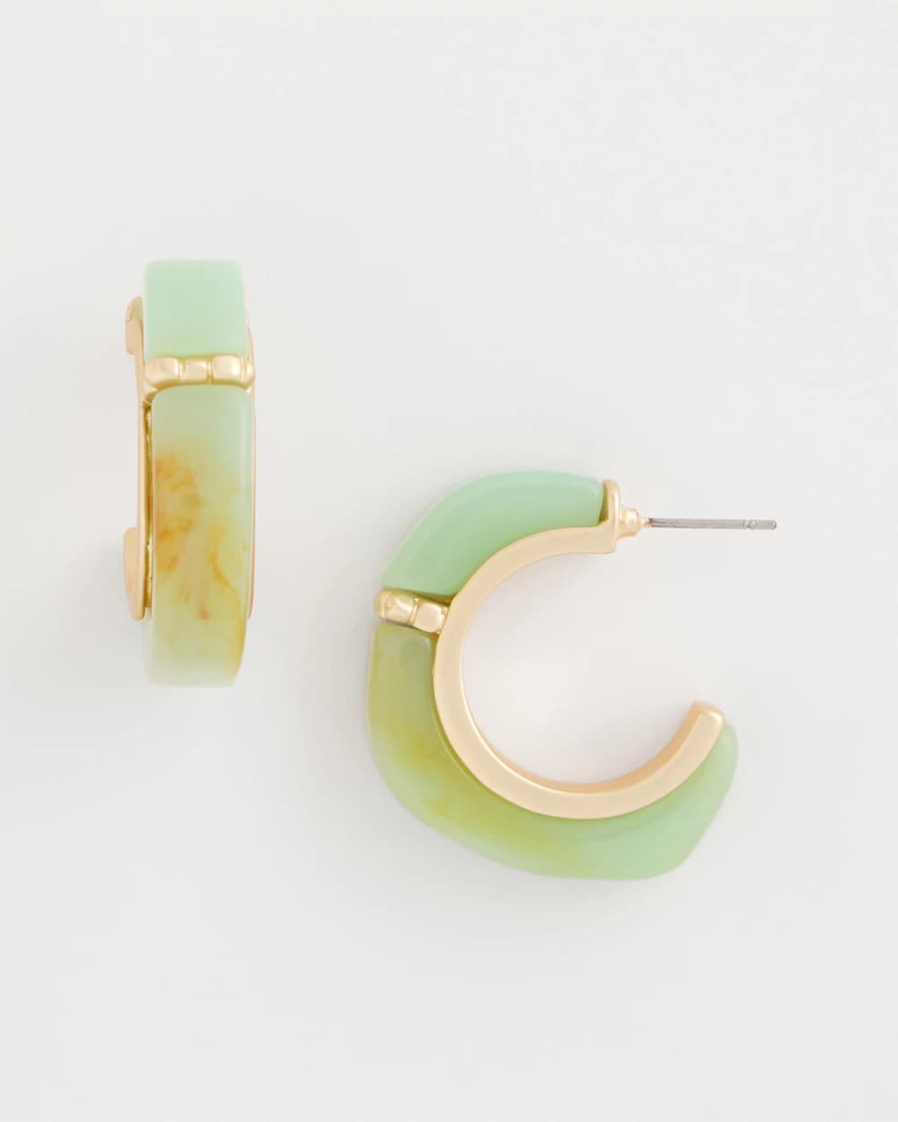 Aqua Tone Hoop Earrings Aqua - Chico's