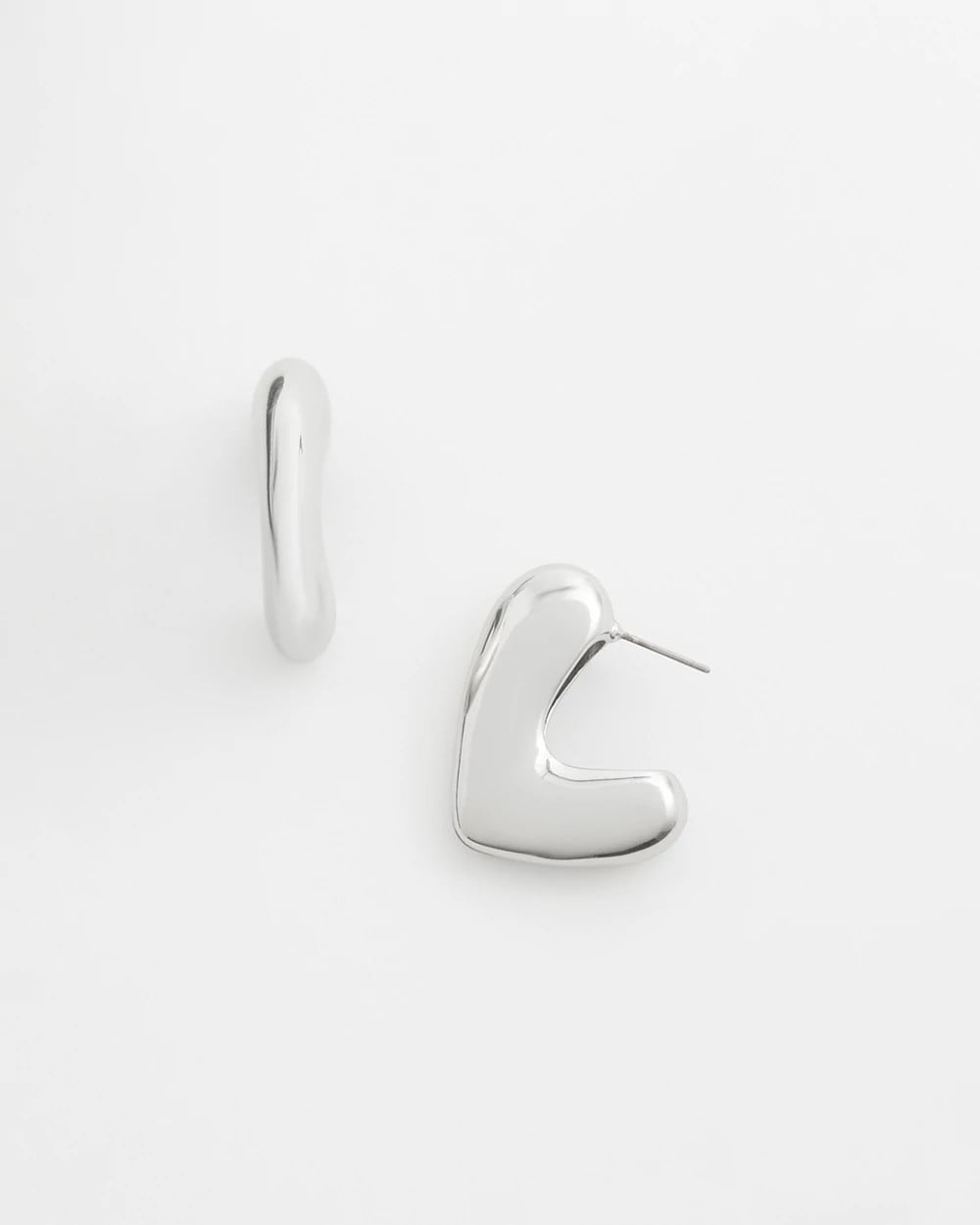 No Droop® Silver Tone Mini Hoops Silver - Chico's