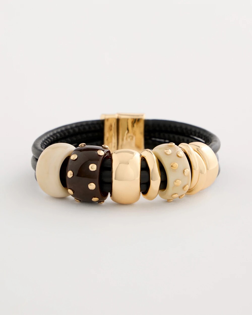 Embellished Rings Corded Bracelet Neutral - Chico's