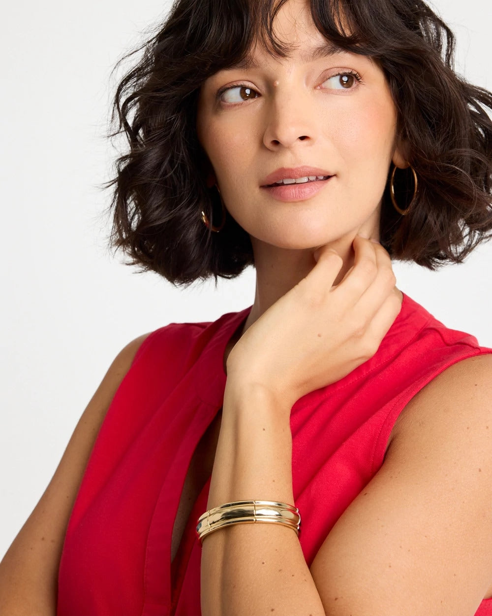 Mixed Metal Hinge Cuff Bracelet Mixed Metals - Chico's