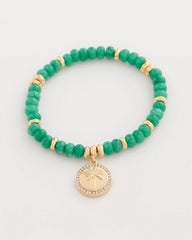 Genuine Jade Charm Stretch Bracelet Green - Chico's