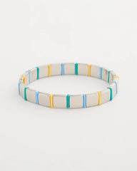Glam Teal Slice Stretch Bracelet Teal - Chico's