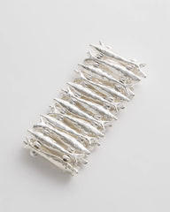 Silvertone Fish Stretch Bracelet Silver - Chico's