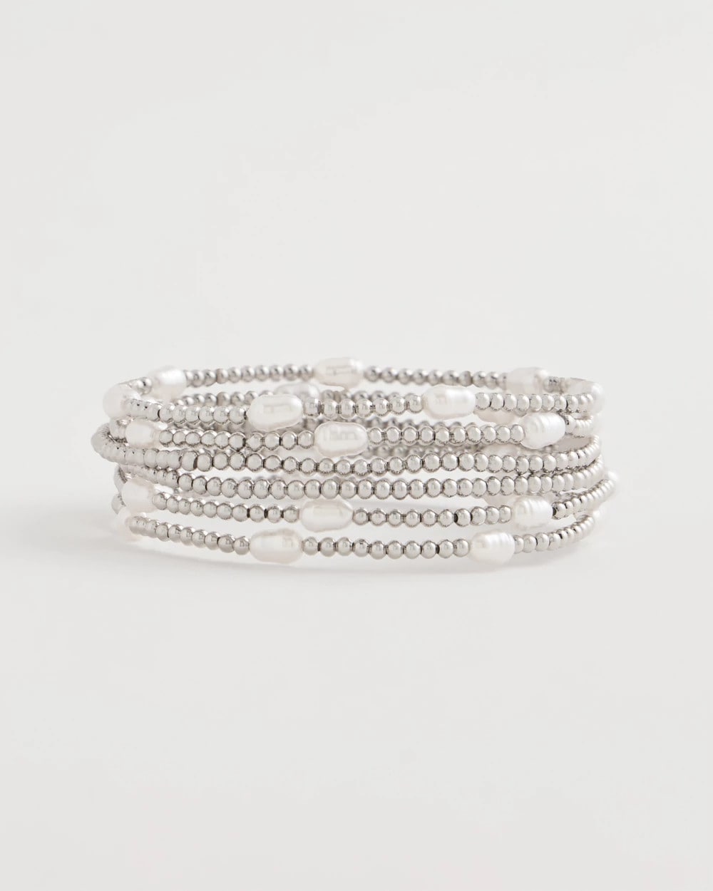 Pearlescent Bead Ball Bracelet Silver - Chico's