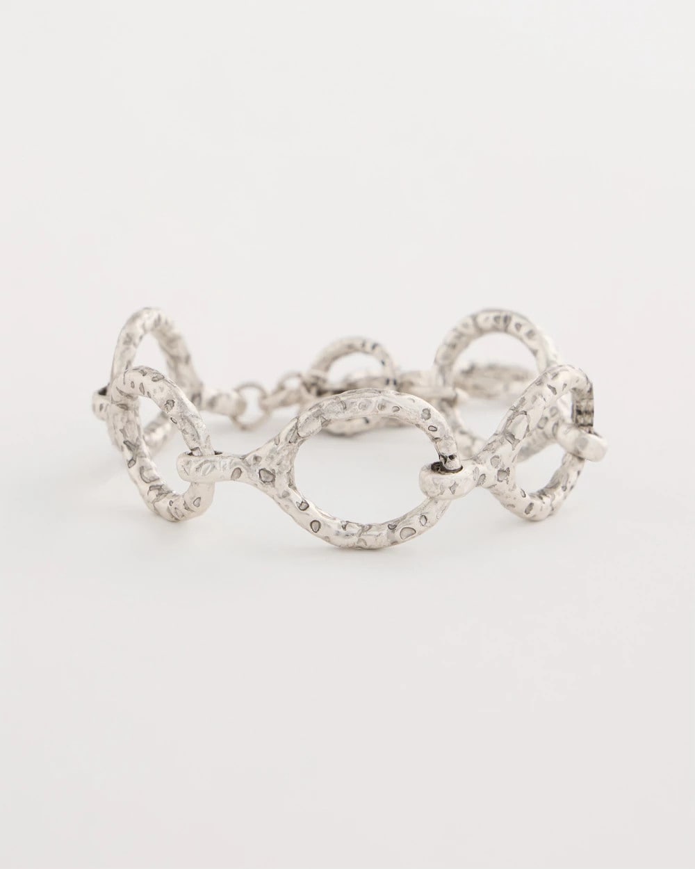Silvertone Open Link Toggle Bracelet Silver - Chico's