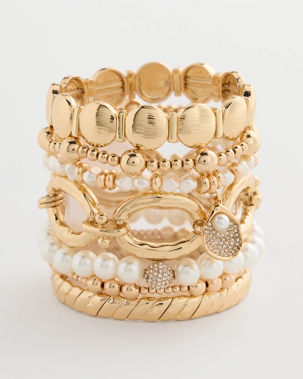 Pearlescent Stretch Charm Bracelet Pearl - Chico's