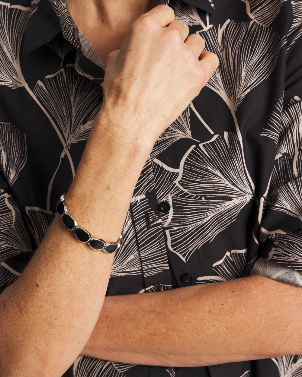 Black Large Stretch Bracelet Black - Chico's